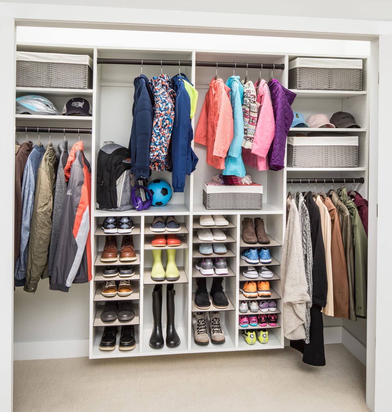 Custom coat closet deals