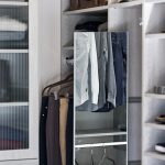 Custom Wood Closet with Mirror and Shoe Storage in Naples, FL