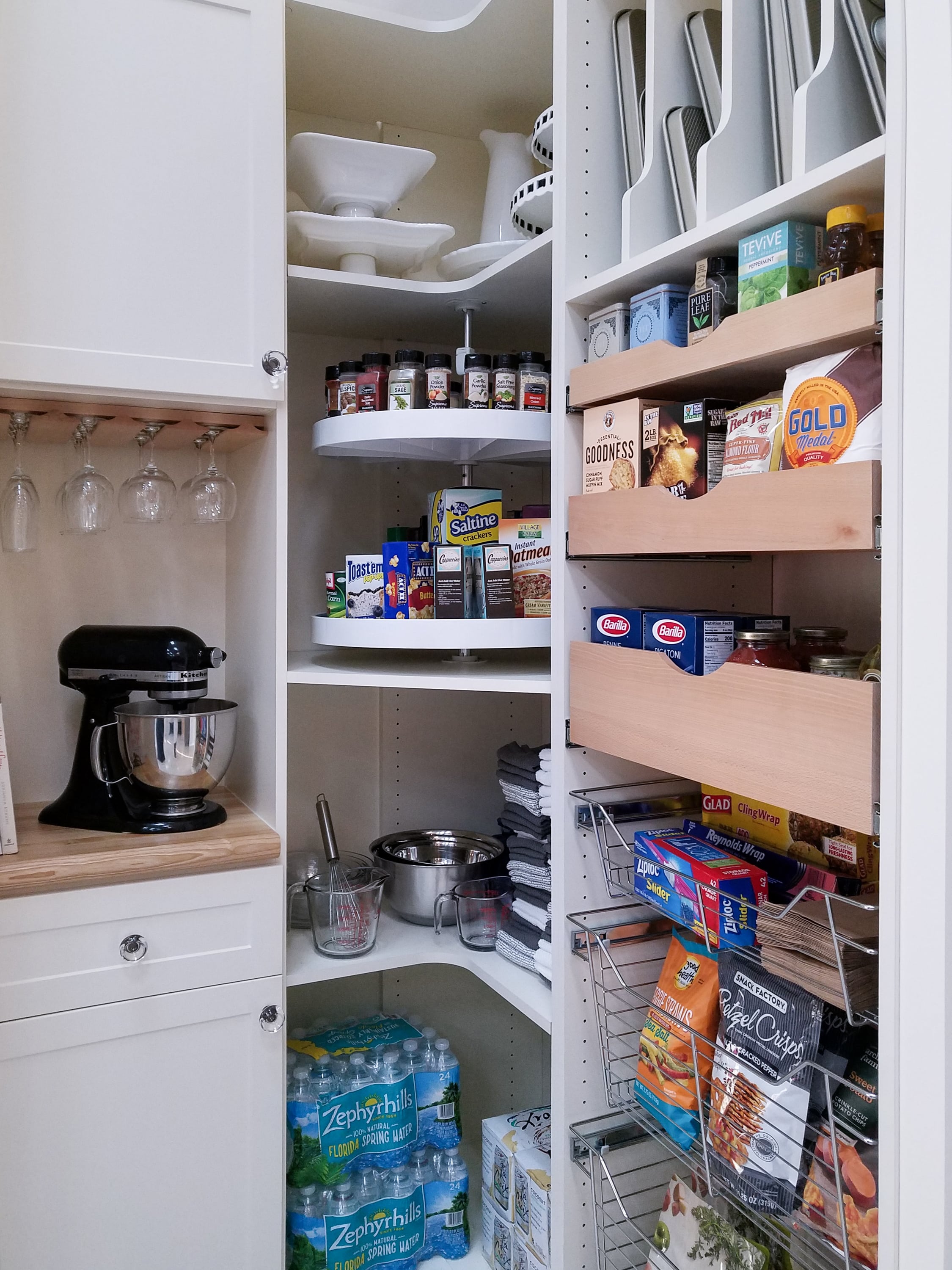 Custom Wood Pantry System with Storage from Inspired Closets in Naples, FL