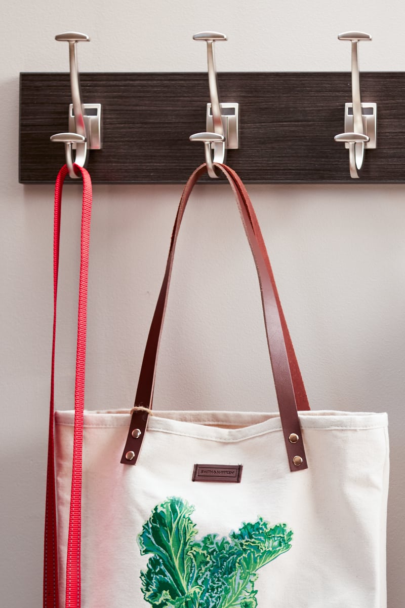 Inspired Closets coat rack on wall