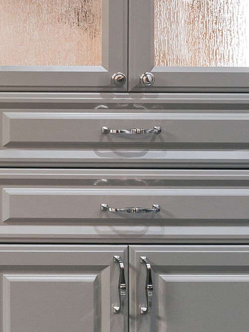 Closeup of Inspired Closets cabinets