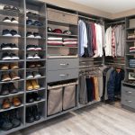 Inspired Closets Shelves and and hanger racks shoes, shirts, hats and other belongings