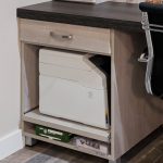 Custom Home Office Organizer with Creative Printer Storage in Pittsburgh