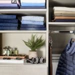 Customwalk inclosetwithbuiltinshelvesforpantsinBatonRouge,LA