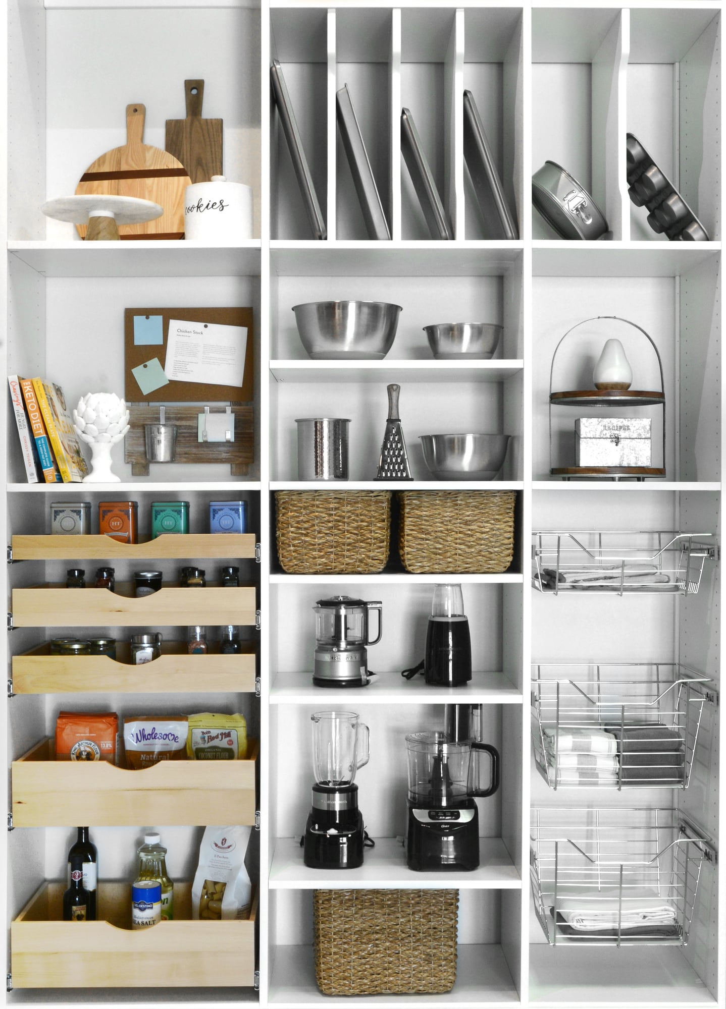 Pantry - Baskets - Transitional - Kitchen - Burlington - by Inspired  Closets Vermont