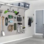 Custom Garage Storage with Sliding Cabinets, Pull Out Drawers and Shelving Storage