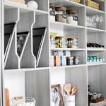 Gray Pantry Hutch with Shelving
