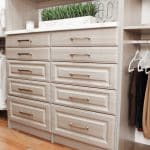 CustomBoutiqueWalk InWomen’sClosetinAthens,GAwithDrawersinDriftwood