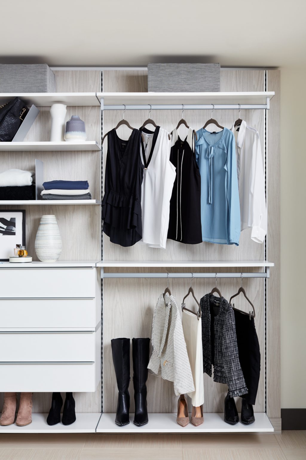 Modern Floating Closet Shelves WalkIn Closet Inspired Closets