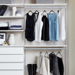 FloatingModernShelvesandHangingStorageforWalk InCloset