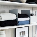 White Floating Shelves for Walk In Closet