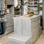 Men’sDriftwoodWalk InClosetwithIslandandDrawersinCentralVirginia