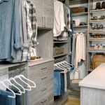 Men’sDriftwoodWalk InClosetwithShoeStorage,HangingOptionsandStorageHutchinCentralVirginia