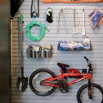 Custom Garage Storage Designed with Slatwall and Hanging Storage in Richmond, VA