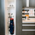 Custom Garage System in Ore with Tall Cabinets for Golf Clubs Richmond, VA