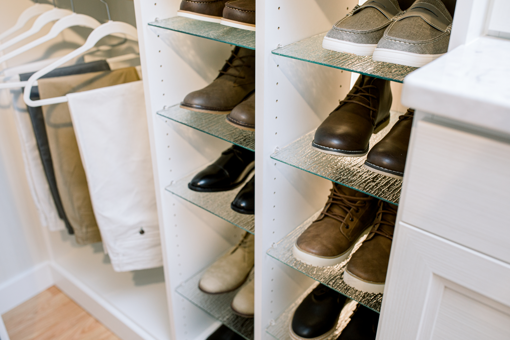Exclusive Inspired Closets Shoe Shrine in Custom Boutique Closet in Richmond, VA