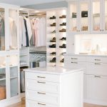 Custom Built Boutique Closet with Wardrobe and Glass Doors in Richmond, VA