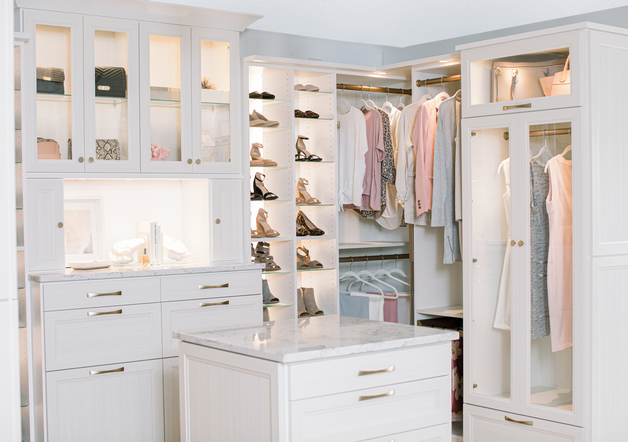 Custom Designed and Built Boutique Closet in Richmond, VA