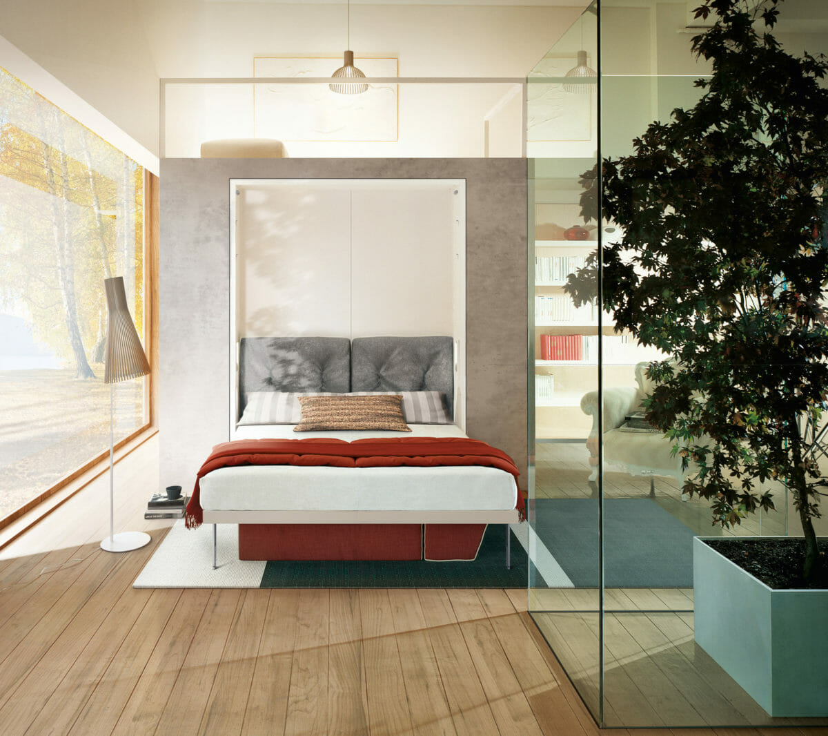 Custom designed double bed Penelope style from Clei by Inspired Closets Hawaii