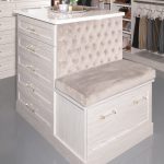 Custom bench storage with beautiful seating option from Inspired Closets