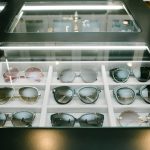 Custom closet island with sunglasses storage in Sacramento