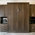 D_865 Folded up custom murphy bed with storage drawers and cabinets in Sacramento