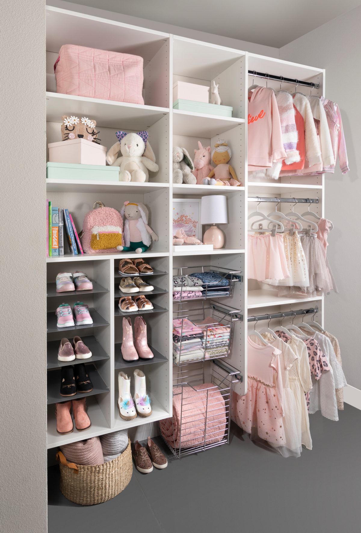 Girls Reach-In Closet Ideas | Inspired Closets